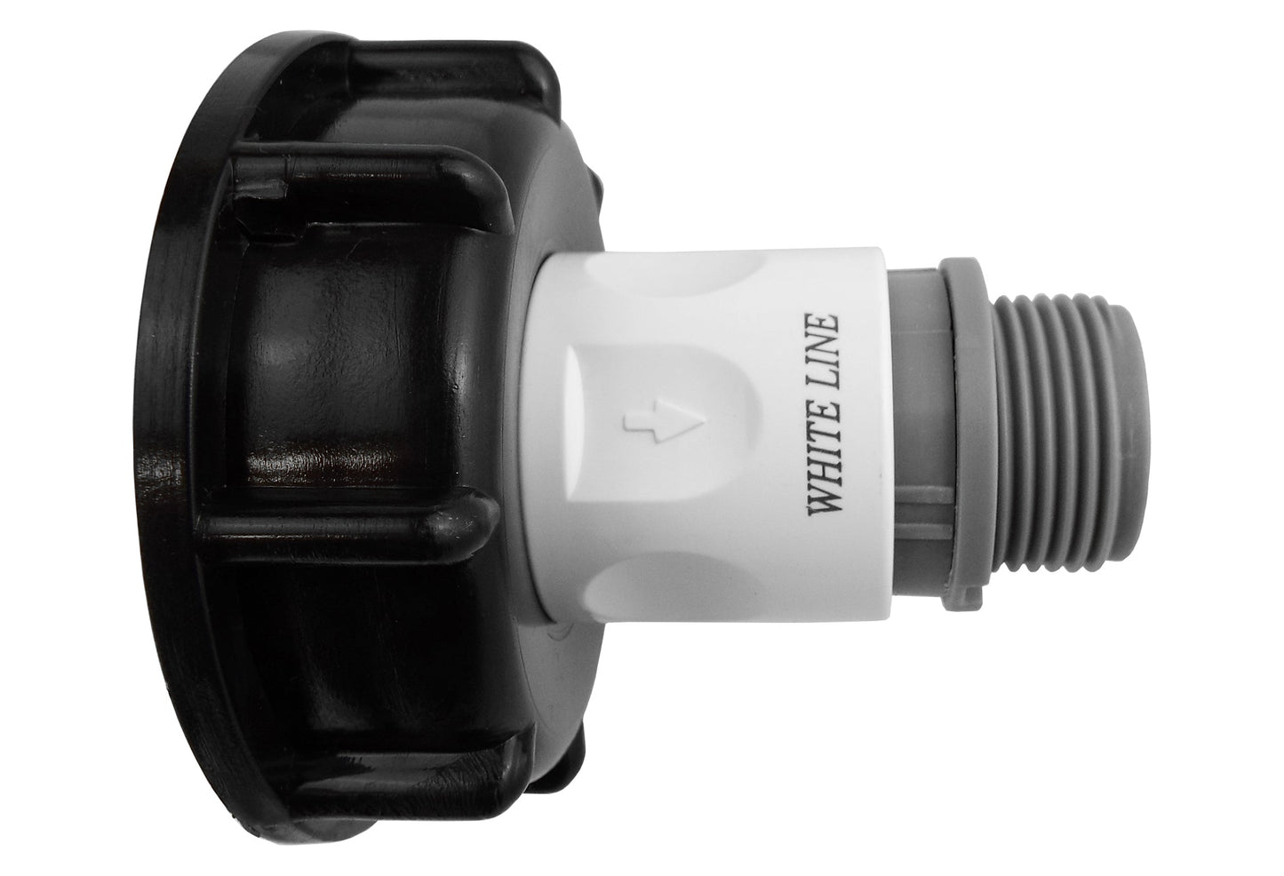 IBC 2 S60X6 Cap with Male Quick Connector and 3/4 BSP Threaded Hose Connector