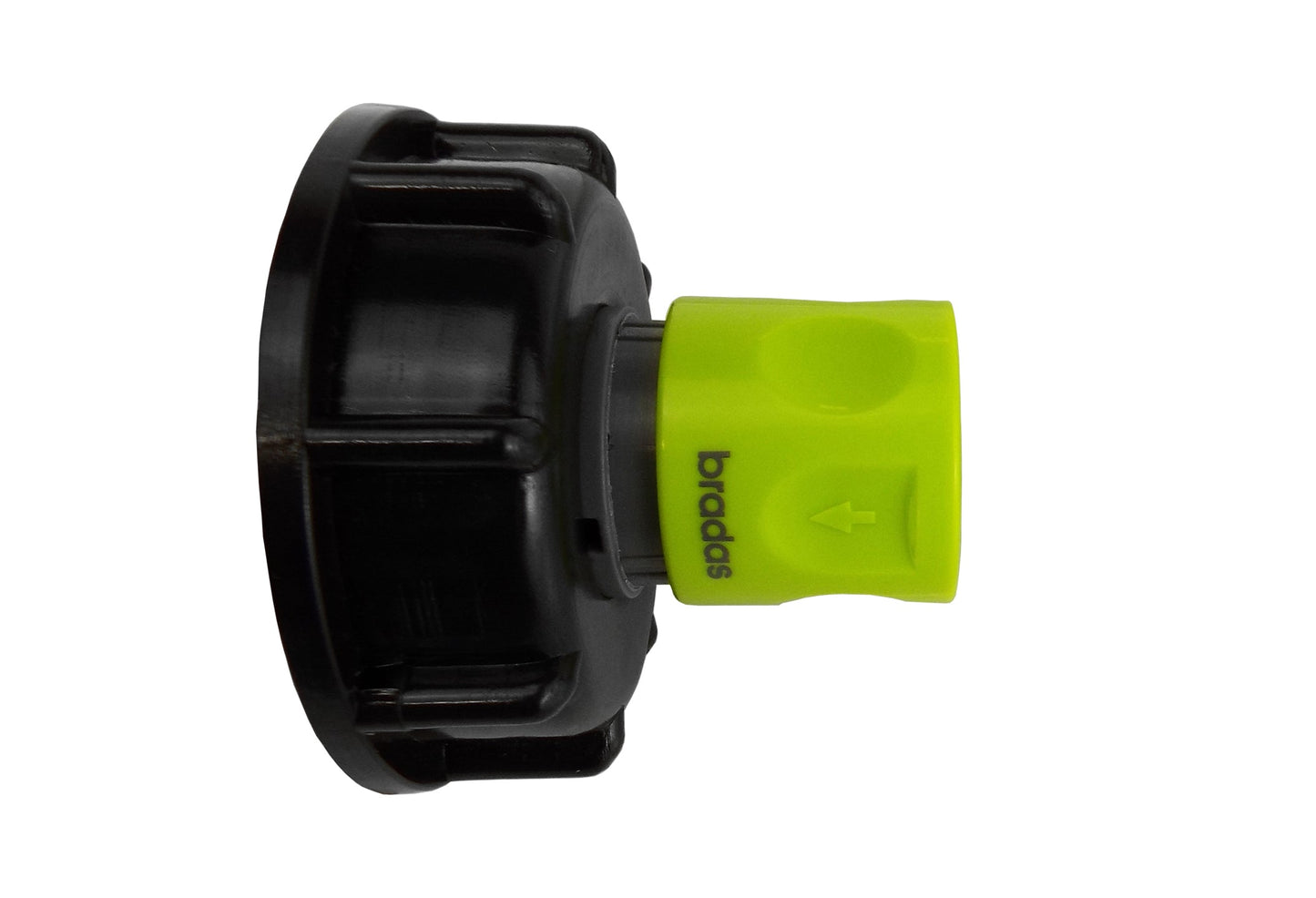 IBC 2 S60X6 Cap with 3/4 BSP Threaded Hose Connector Lime for Hose Connector Set