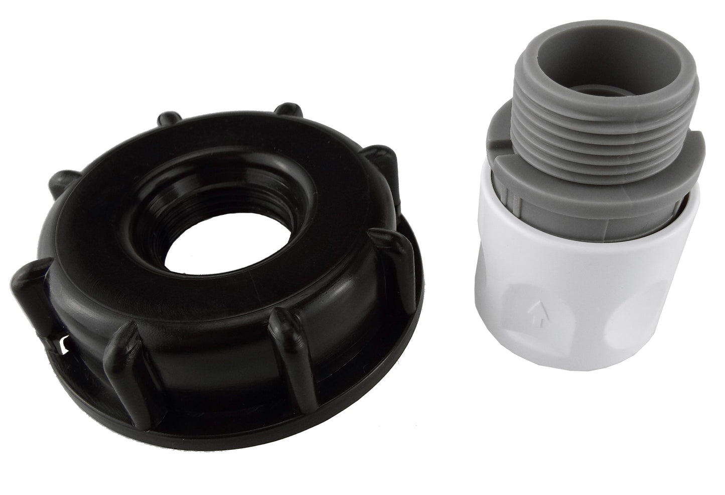 IBC 2 S60X6 Cap with 3/4 BSP Threaded Hose Connector WL for Outdoor Watering Kit
