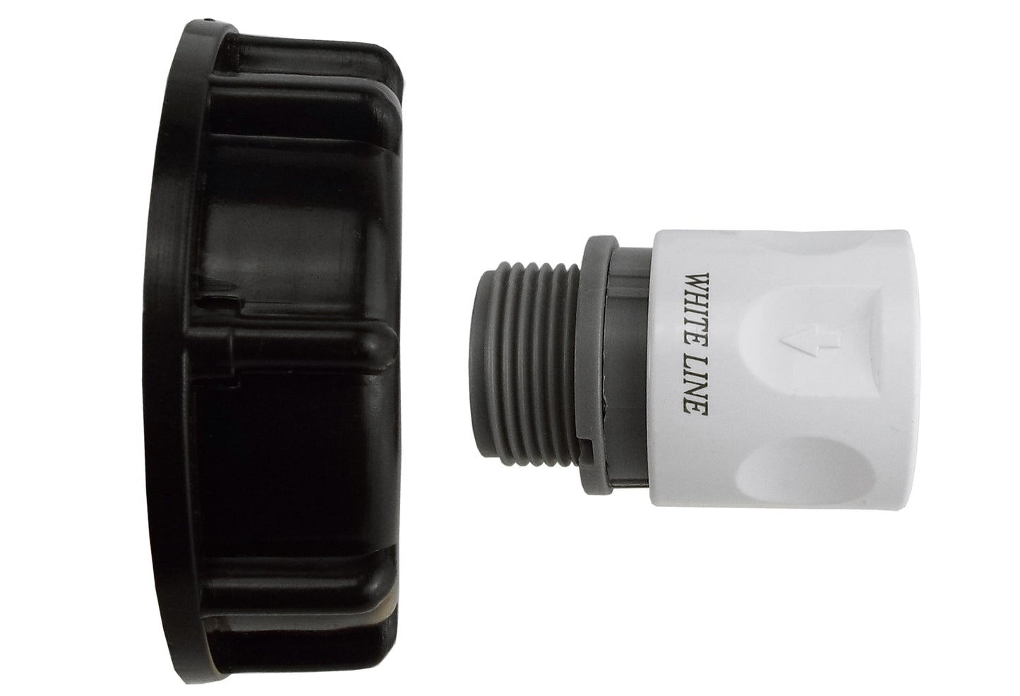 IBC 2 S60X6 Cap with 3/4 BSP Threaded Hose Connector WL for Outdoor Watering Kit