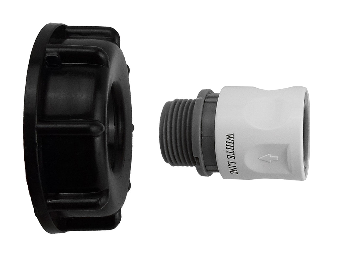 IBC 2 S60X6 Cap with 3/4 BSP Threaded Hose Connector WL for Outdoor Watering Kit