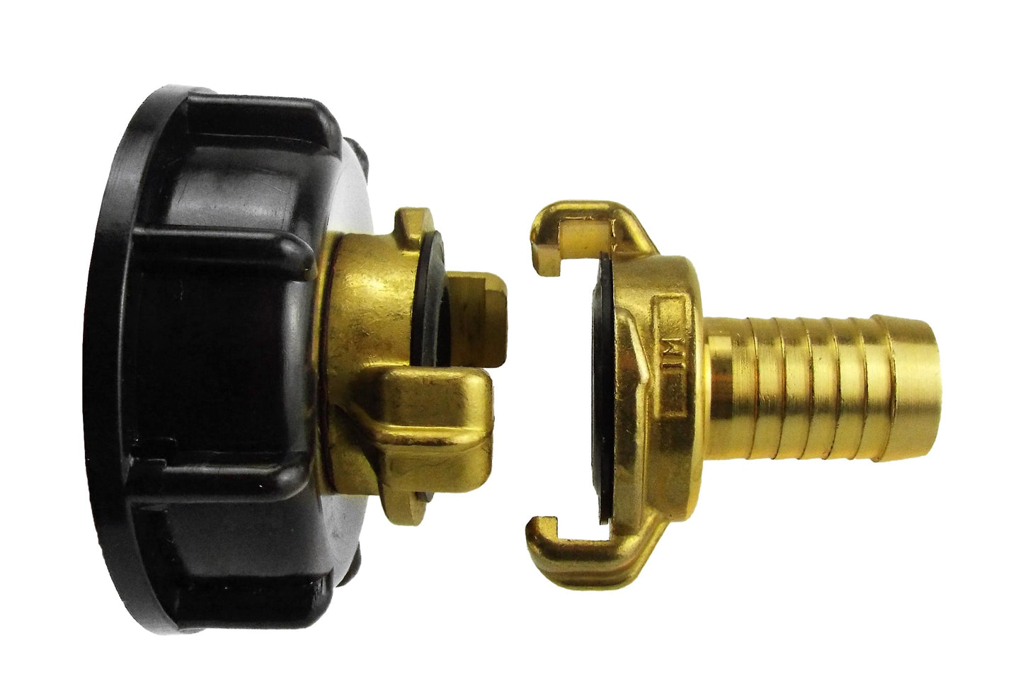 IBC 2 S60X6 Cap with Geka Type Fittings 19mm Barb Water Connector Barb Connector
