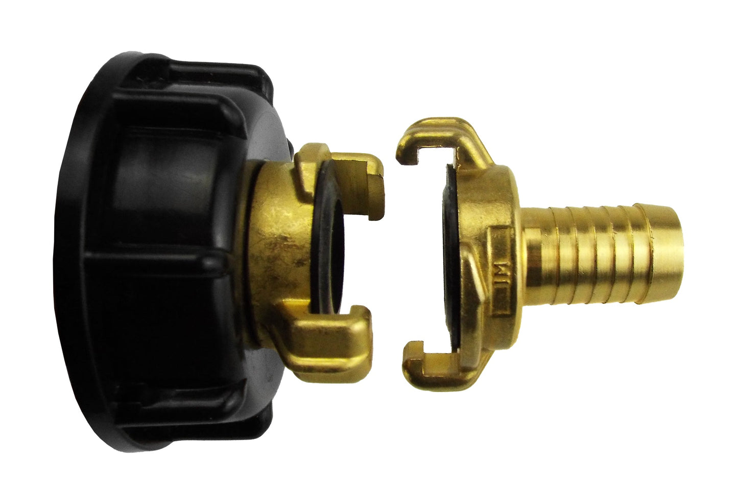 IBC 2 S60X6 Cap with Geka Type Fittings 19mm Barb Water Connector Barb Connector