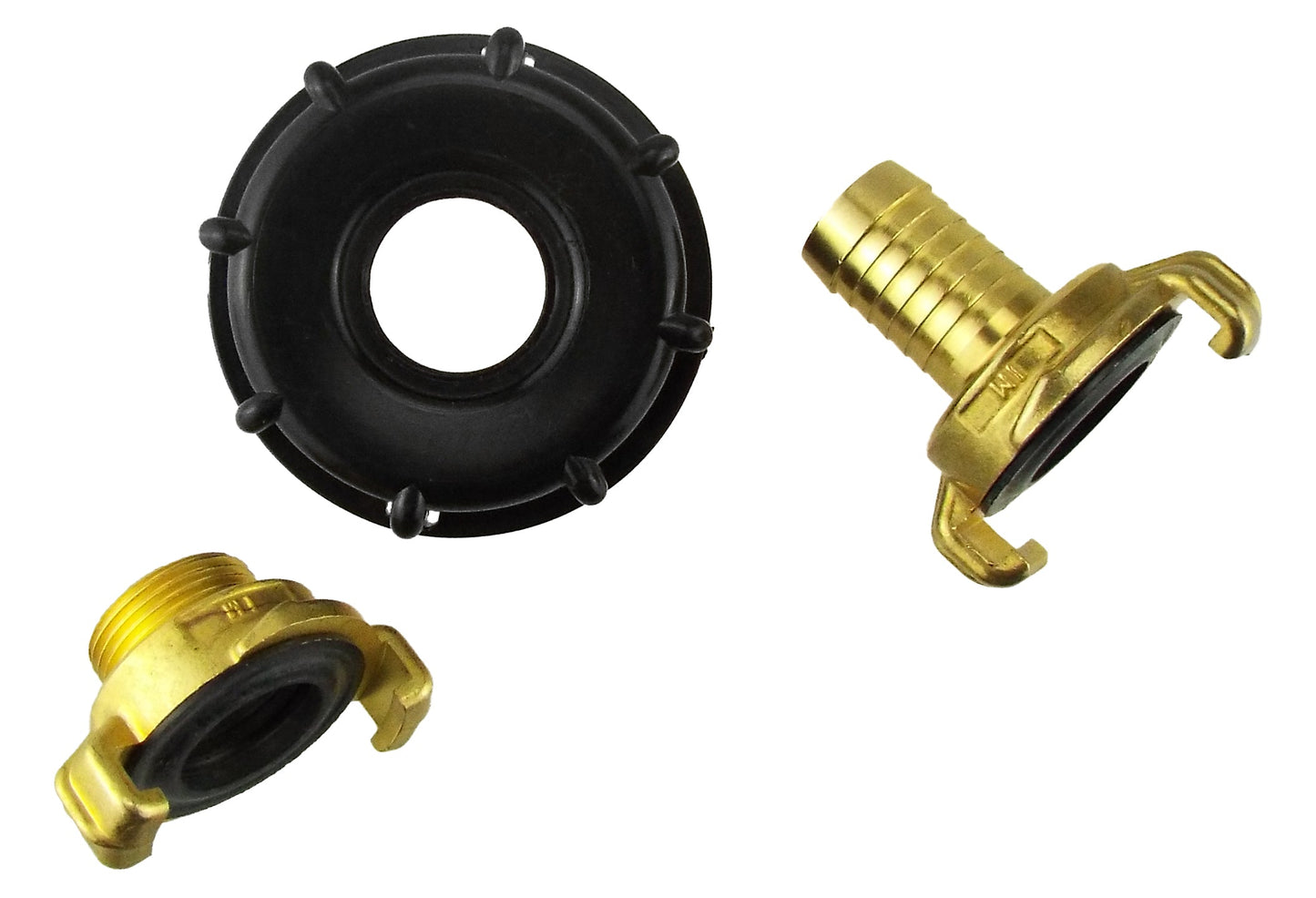 IBC 2 S60X6 Cap with Geka Type Fittings 19mm Barb Water Connector Barb Connector