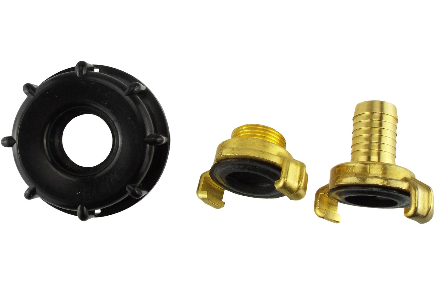 IBC 2 S60X6 Cap with Geka Type Fittings 19mm Barb Water Connector Barb Connector