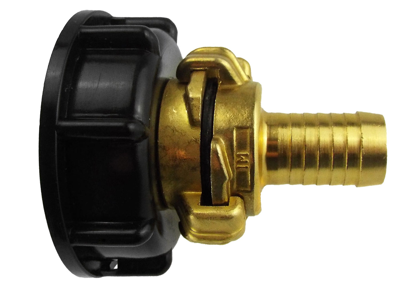 IBC 2 S60X6 Cap with Geka Type Fittings 19mm Barb Water Connector Barb Connector