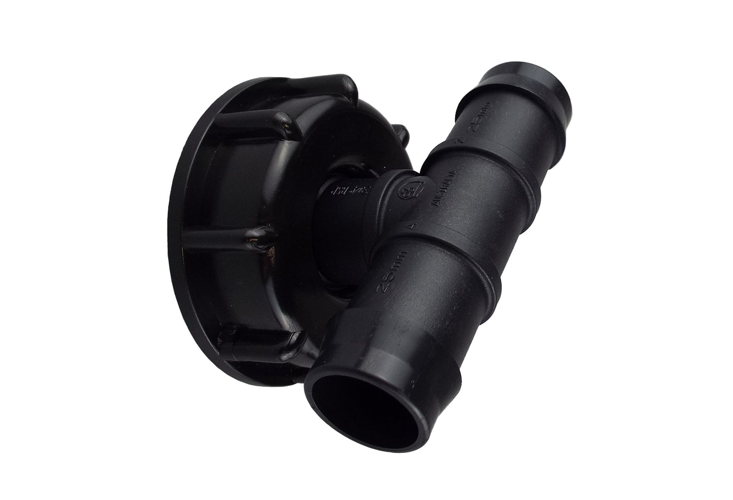 IBC 2 S60X6 Cap with 25mm Barbed Tee BSP Thread Fitting Drip Irrigation Fitting
