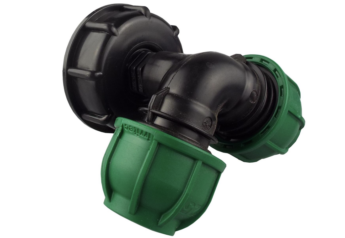 IBC 2 S60X6 Cap with MDPE Elbow Tee 25mm MDPE Pipe Connector Compression Fitting
