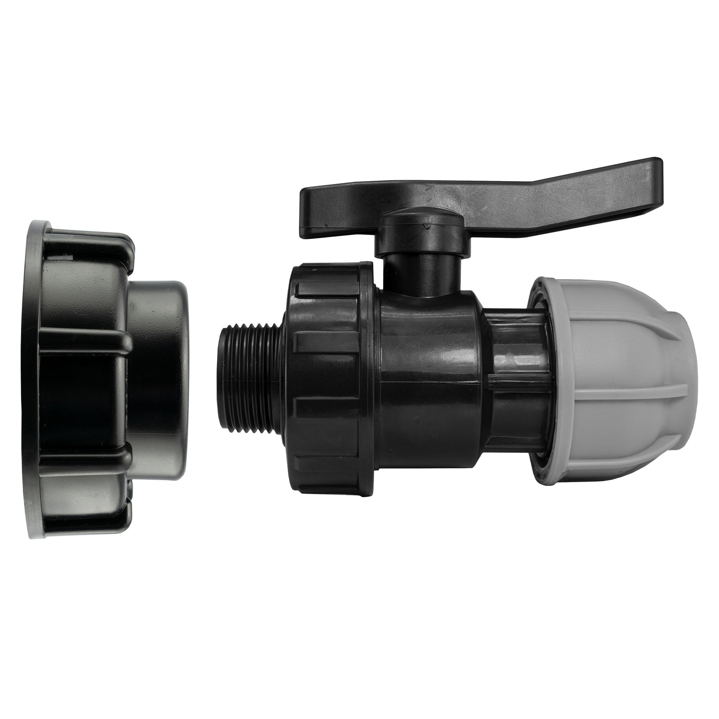 IBC 2 S60X6 Cap with 20mm MDPE Valve MDPE Pipe Connector Drip Irrigation Fitting