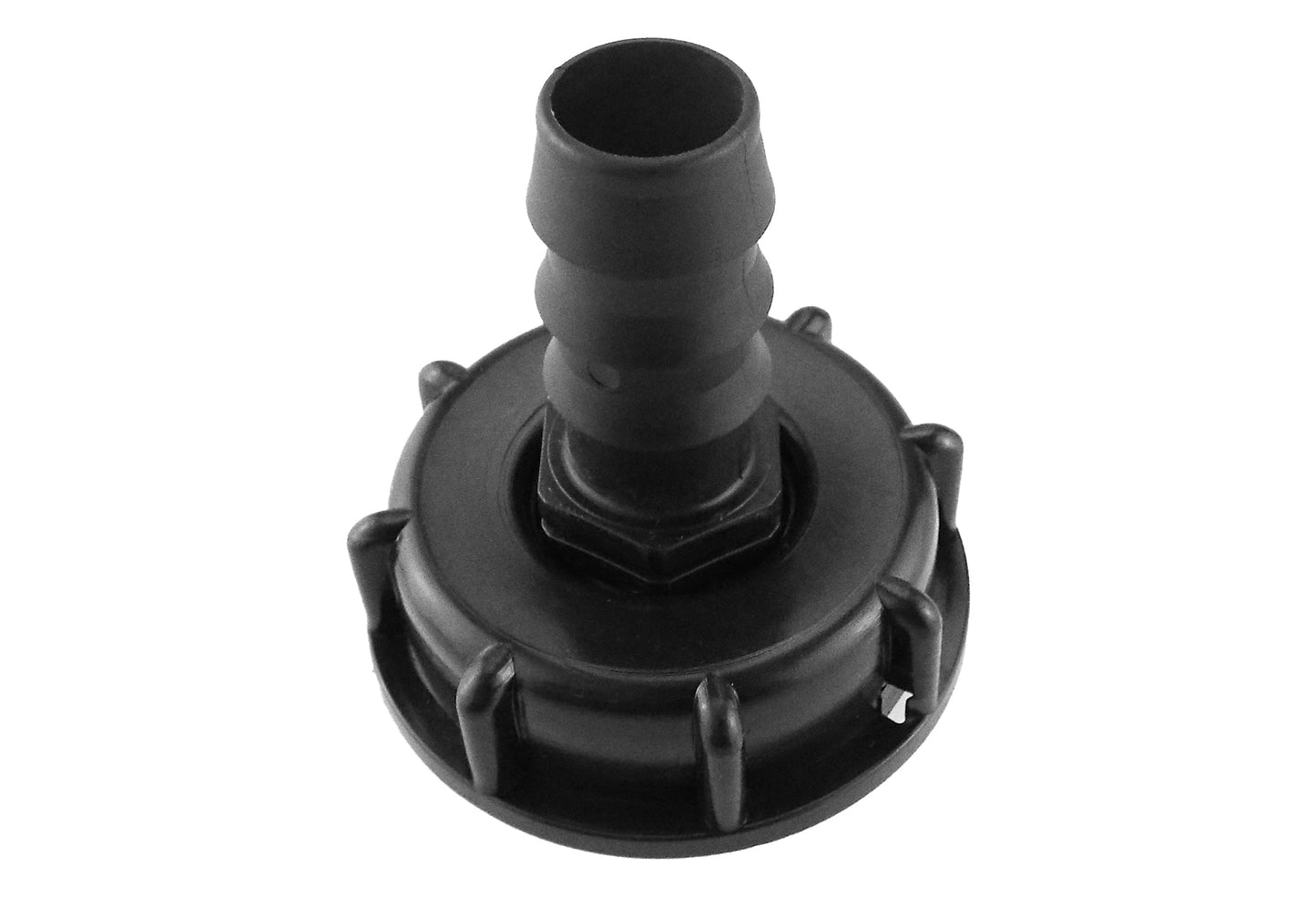 IBC 2 S60X6 Cap with Straight 16mm Barb Hose Connector Set Micro Watering System