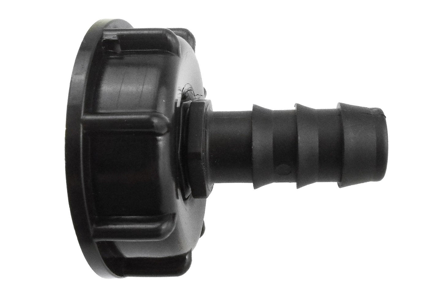 IBC 2 S60X6 Cap with Straight 16mm Barb Hose Connector Set Micro Watering System