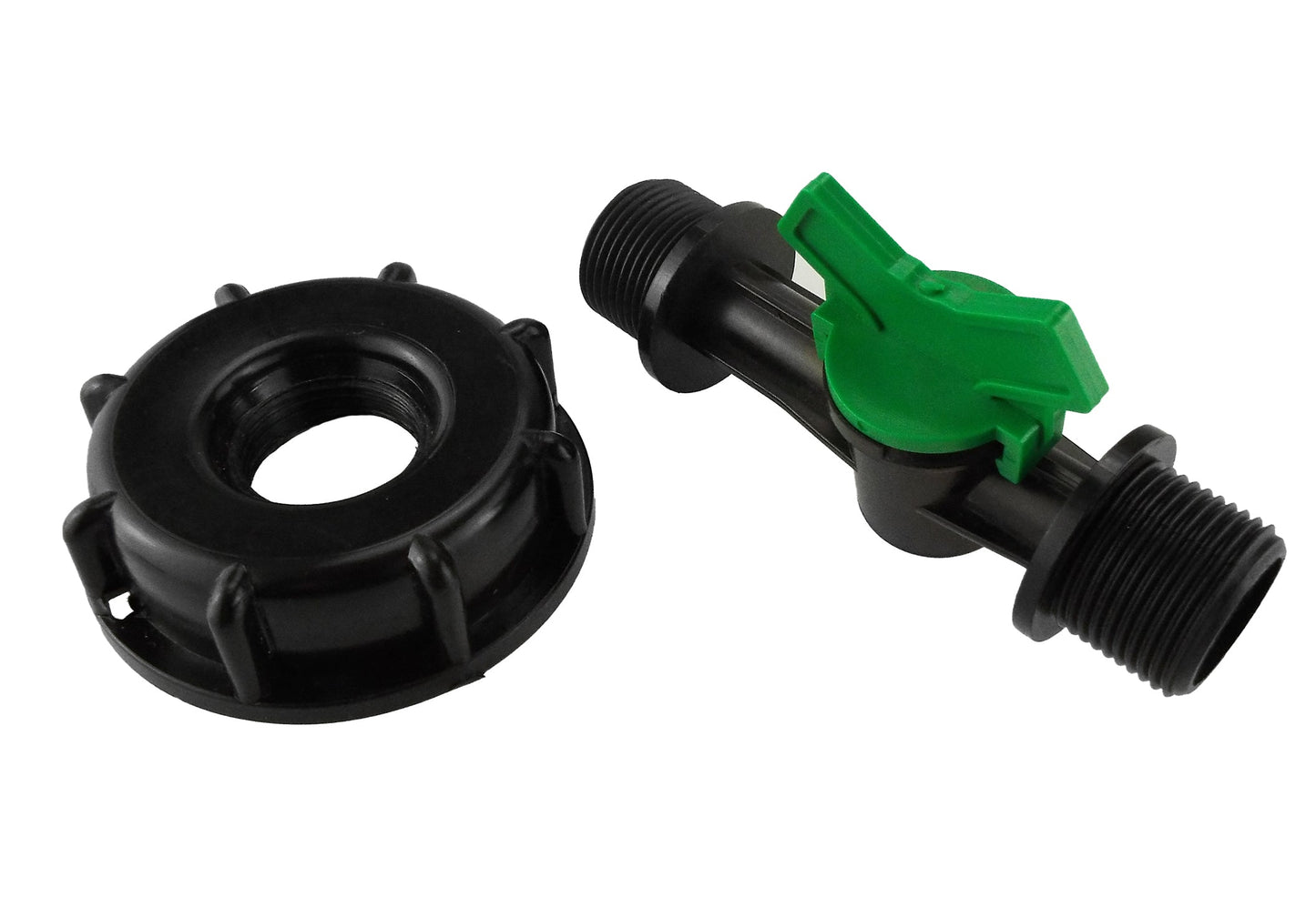 IBC 2 S60X6 Cap with 3/4 BSP Male Threaded Irrigation Valve for Water Connector