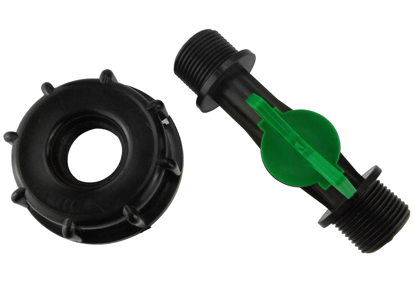 IBC 2 S60X6 Cap with 3/4 BSP Male Threaded Irrigation Valve for Water Connector