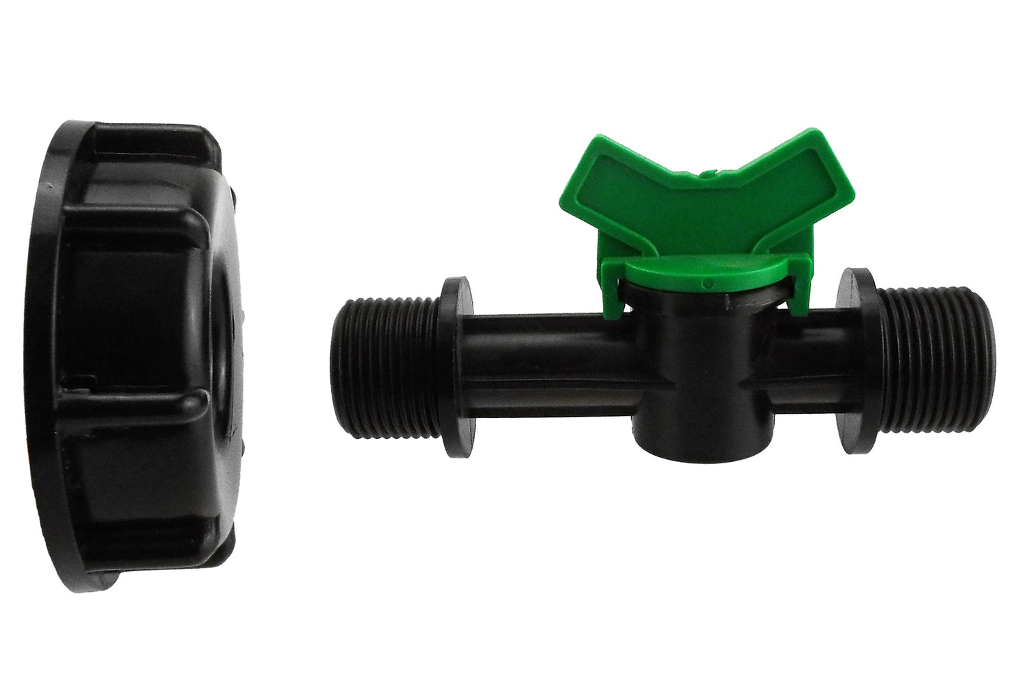 IBC 2 S60X6 Cap with 3/4 BSP Male Threaded Irrigation Valve for Water Connector