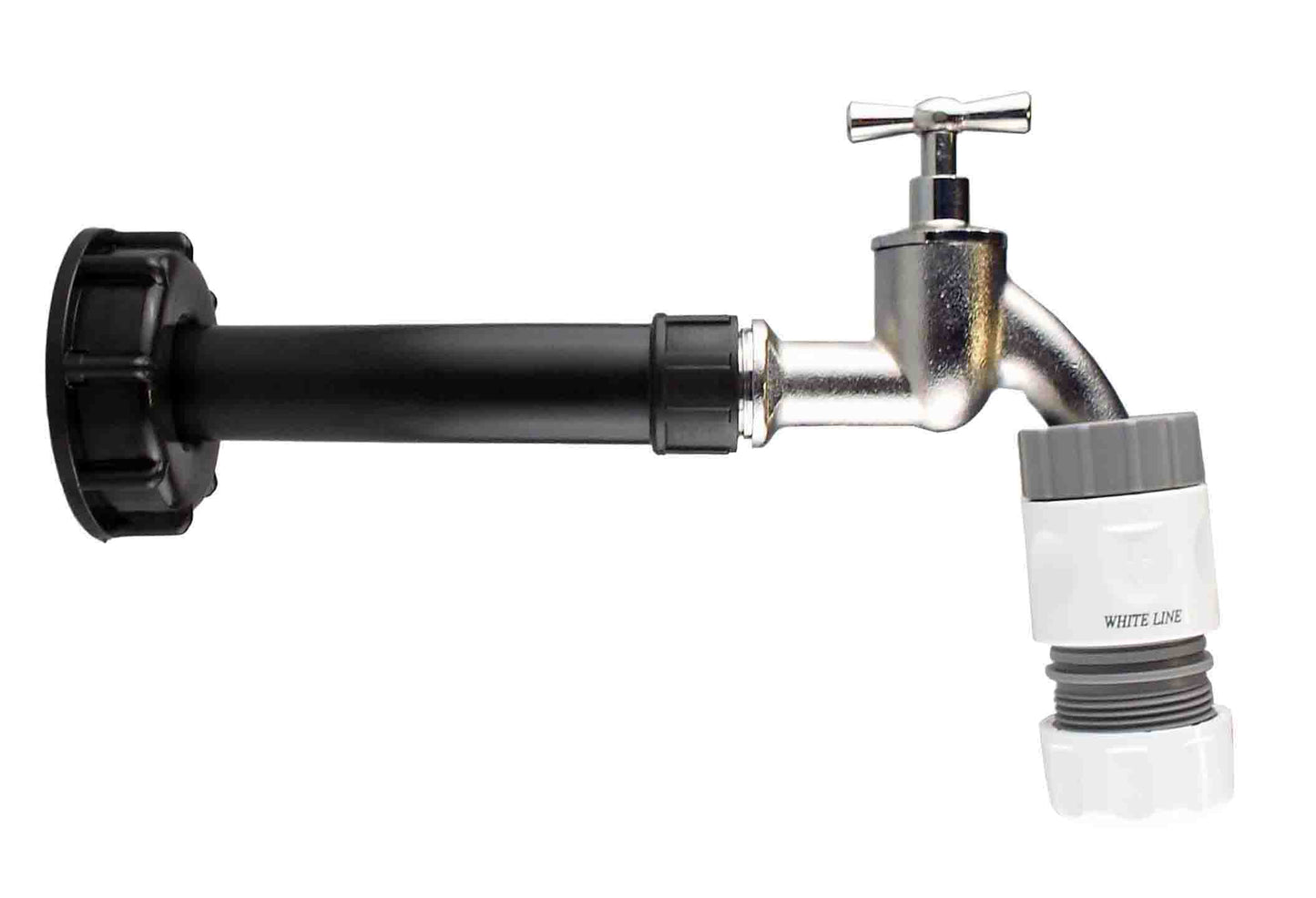 IBC 2 S60X6 Cap with Water Filter, Bib Tap and Max Flo Hose Connectors Set