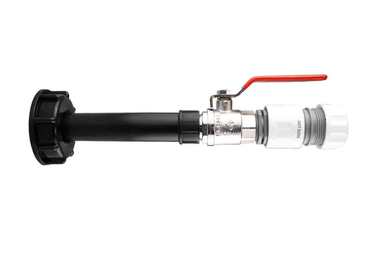 IBC 2 S60X6 Cap with Water Filter, Lever Valve and Max Flo Hose Connectors Set