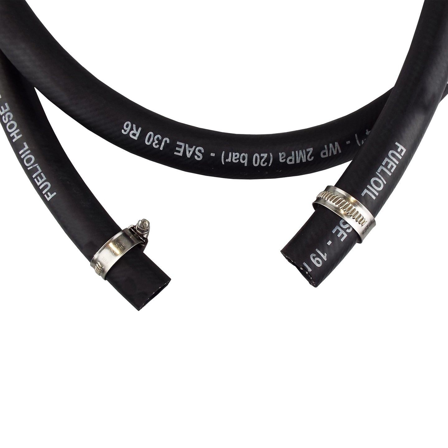 Fuel Gun with 3/4in Rubber Hose and Tank Adaptor Set for Stainless Steel Fitting