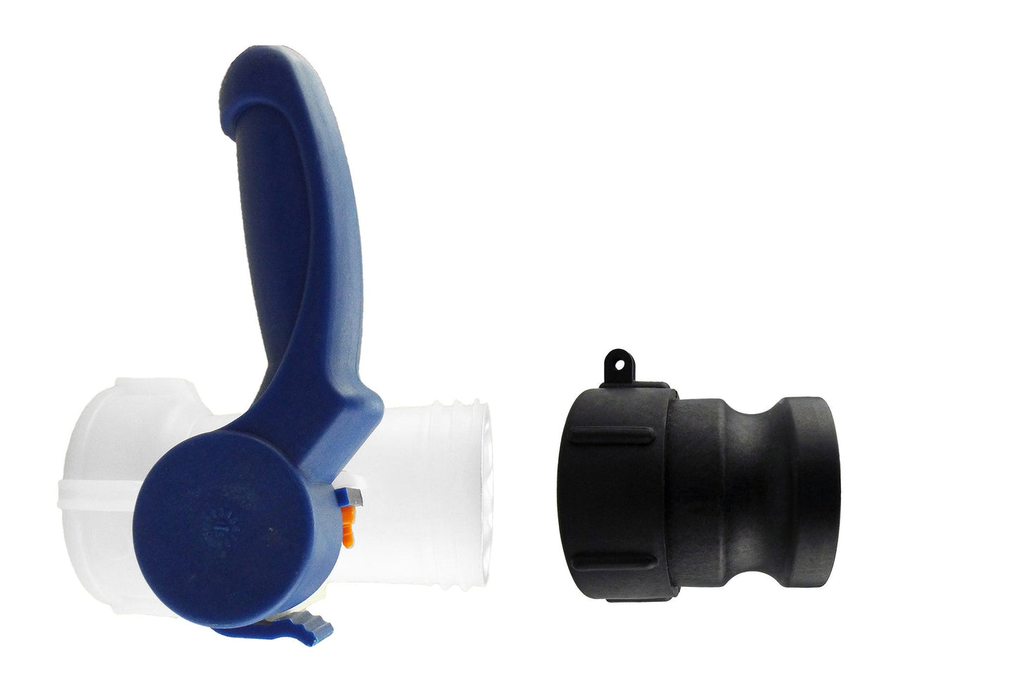 IBC 2 S60X6 Valve with IBC S60X6 - 2 Camlock Fitting Water Connector Tap Adapter