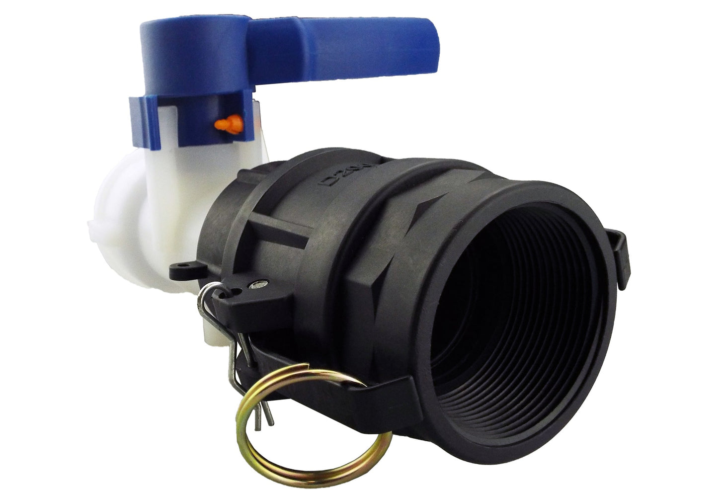 IBC 2 S60X6 Valve with IBC S60X6 - 2 Camlock Fitting and 2 BSP Type D Camlock