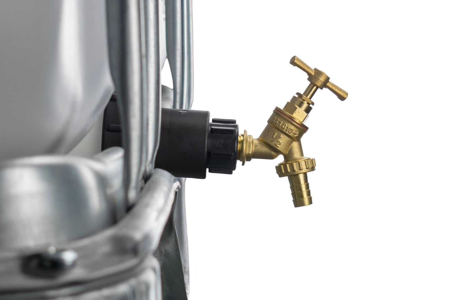 IBC 2 S60X6 - 1/2in BSPF Extender Adaptor with Brass Bib Tap 1/2 Barb