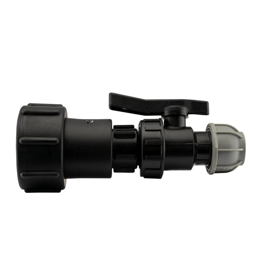 IBC 2 S60X6 - 1/2in BSPF Extender Adaptor with 20mm MDPE Valve Hose Pipe Fitting