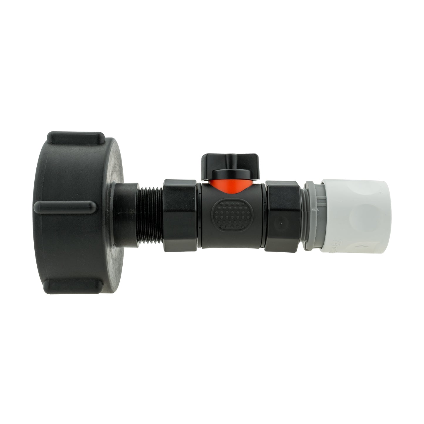 IBC 2 S60X6 Cap with In-Line BSPF Valve and 3/4 BSPM Female Hose Connector WL