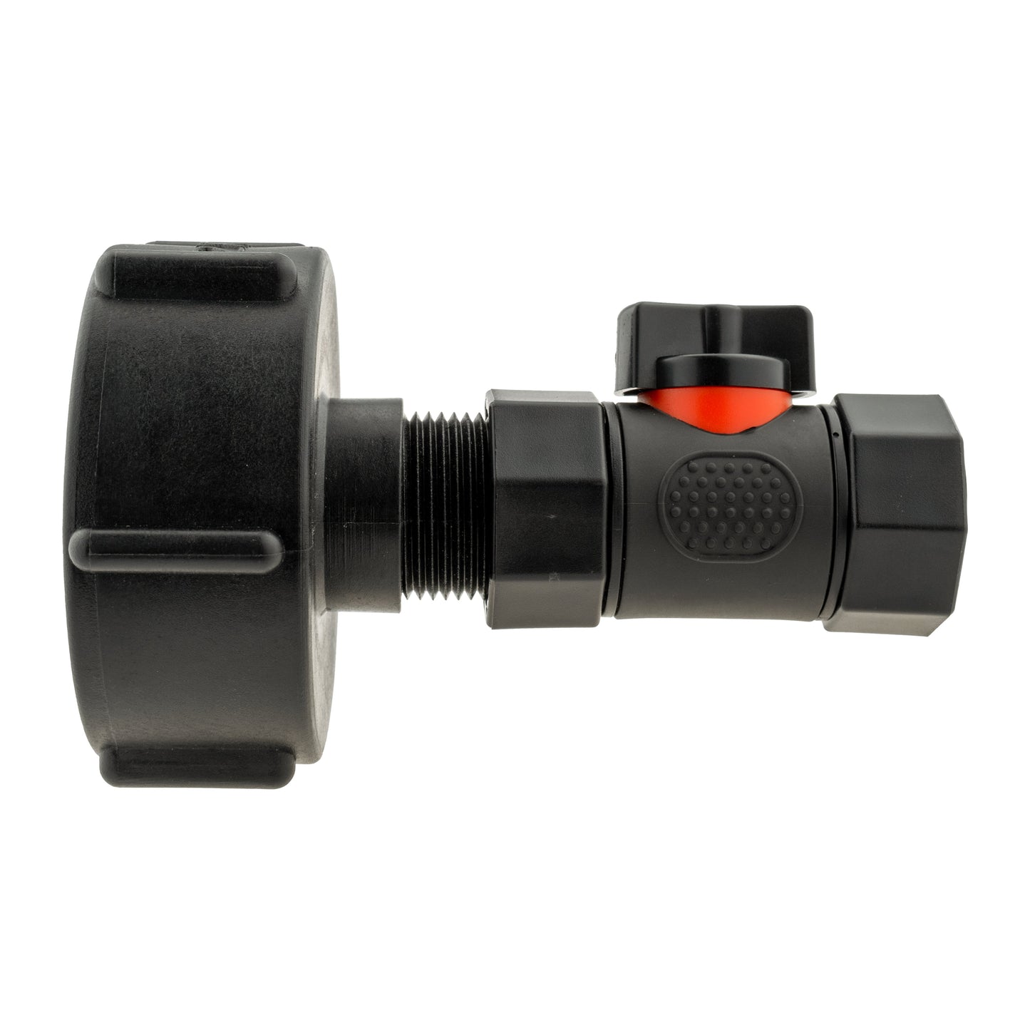 IBC 2 S60X6 Cap with In-Line BSPF Threaded Valve BSP Thread Fitting Tap Adapter