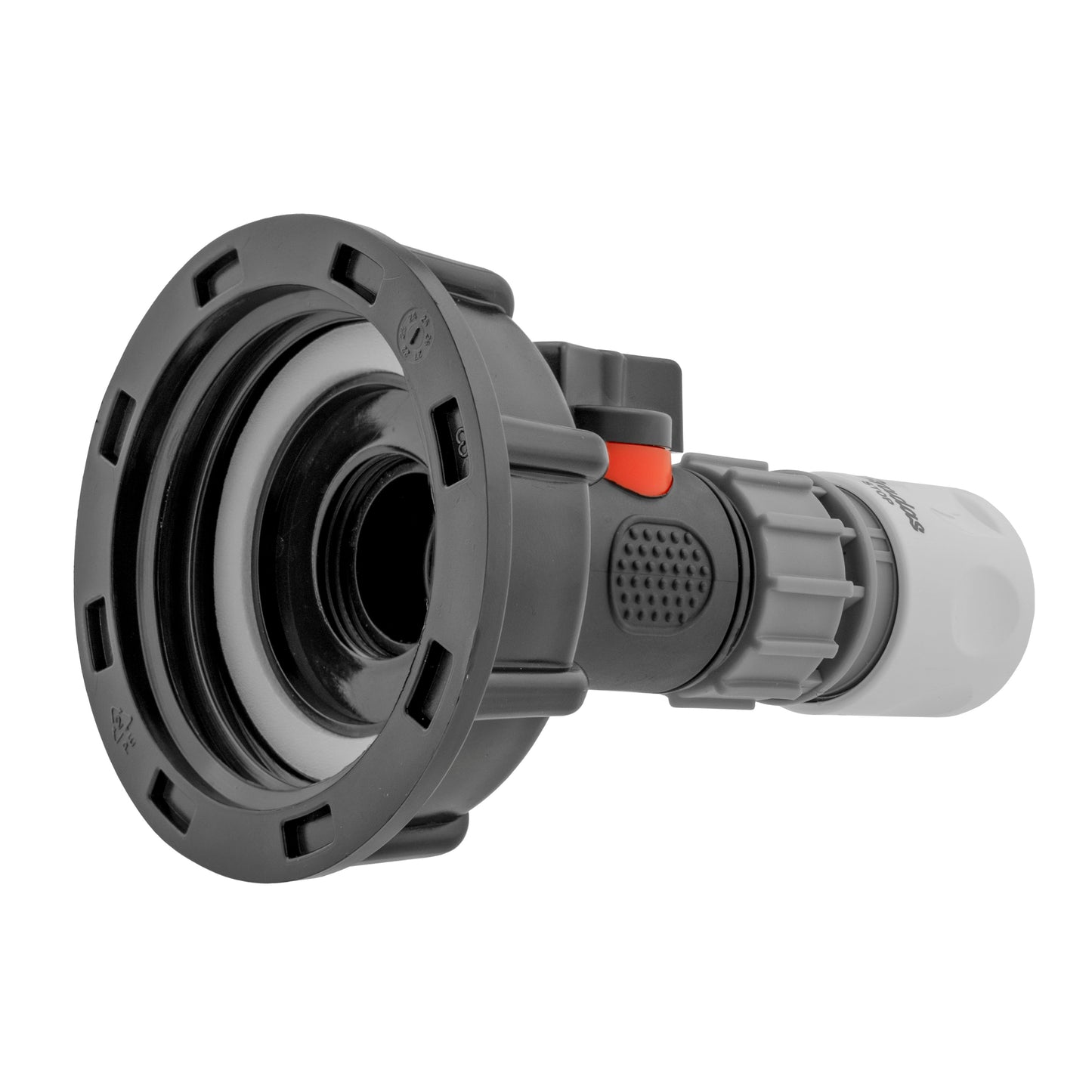 IBC 2 S60X6 Cap with In-Line BSPM Valve and 3/4 BSPF Female Hose Connector WL