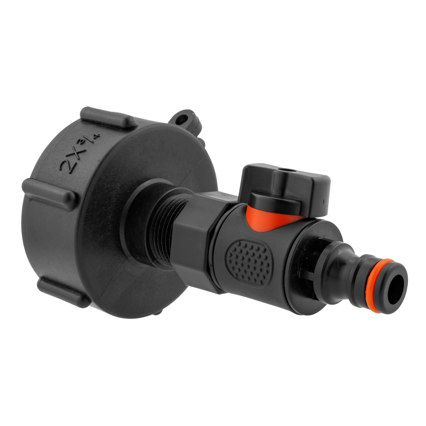 IBC 2 S60X6 Cap with BSPF Thread-Quick Connect Male Valve for BSP Thread Fitting
