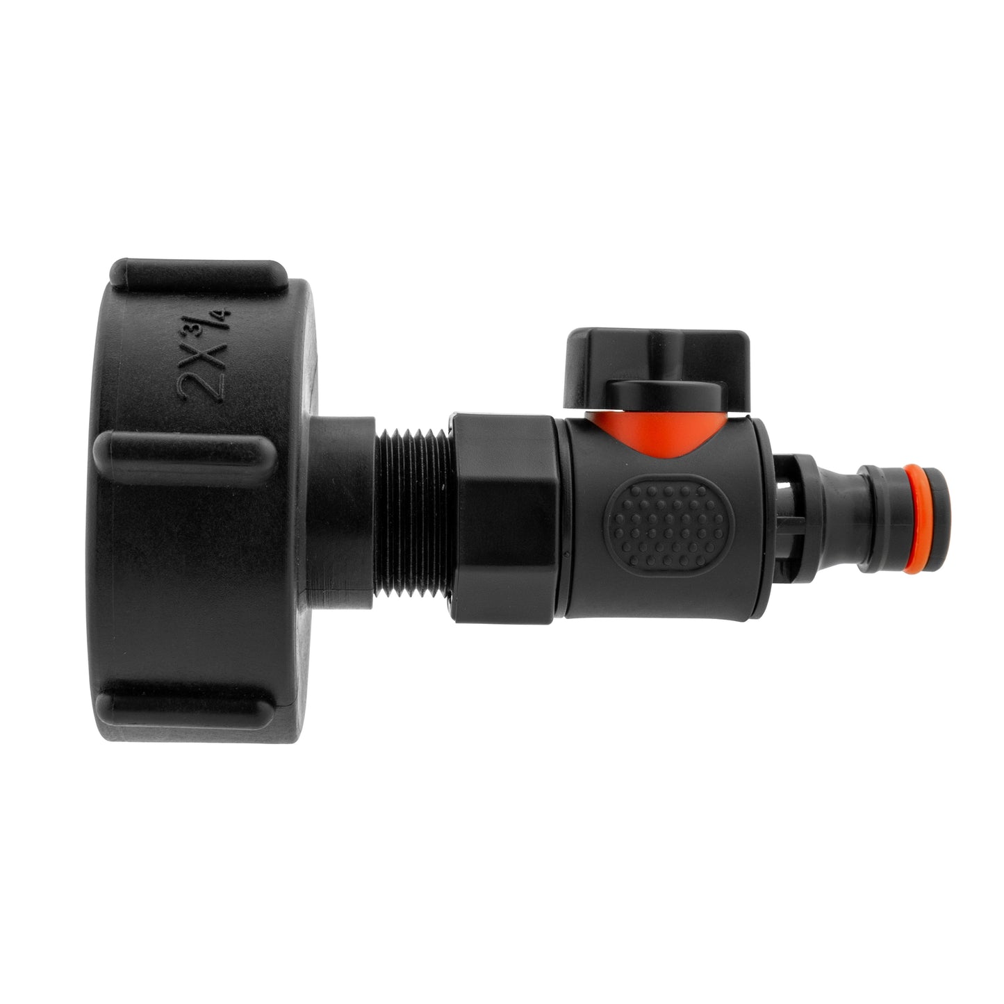 IBC 2 S60X6 Cap with BSPF Thread-Quick Connect Male Valve for BSP Thread Fitting