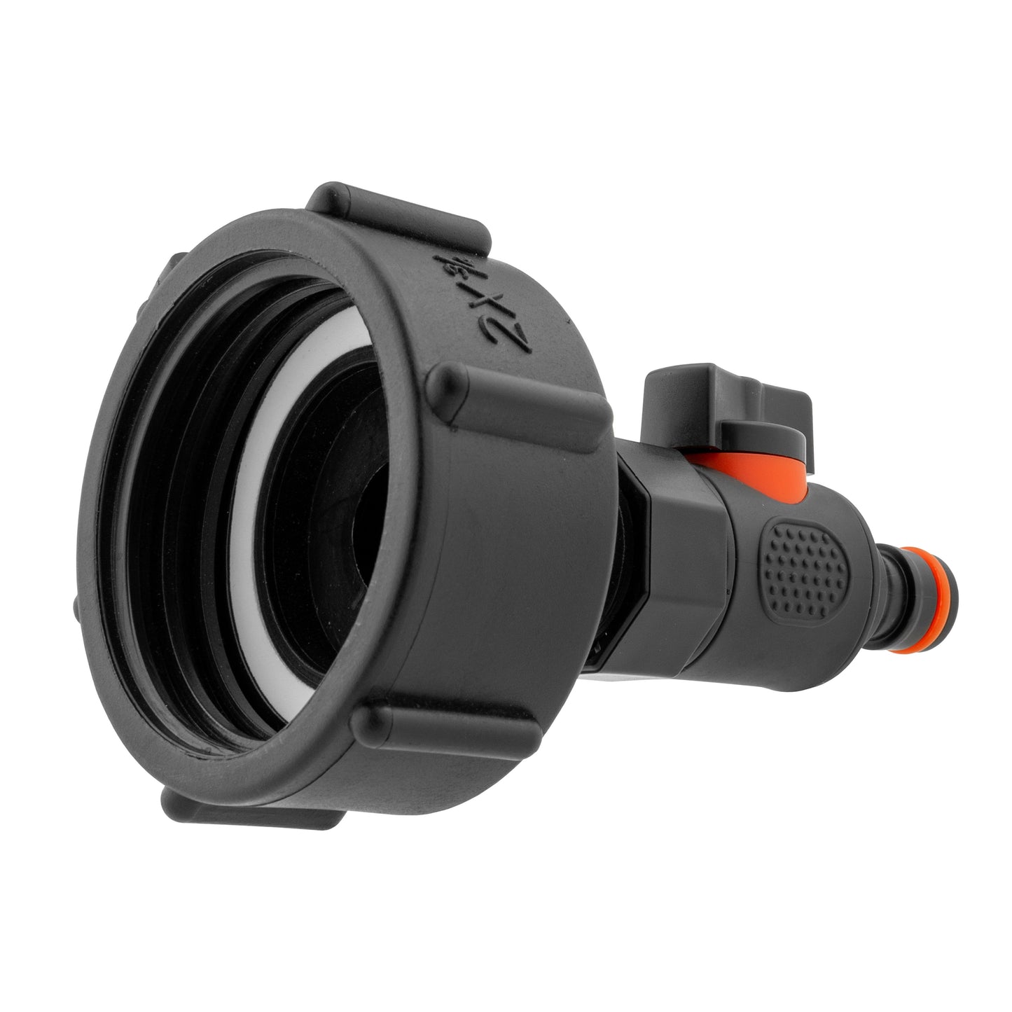 IBC 2 S60X6 Cap with BSPF Thread-Quick Connect Male Valve for BSP Thread Fitting