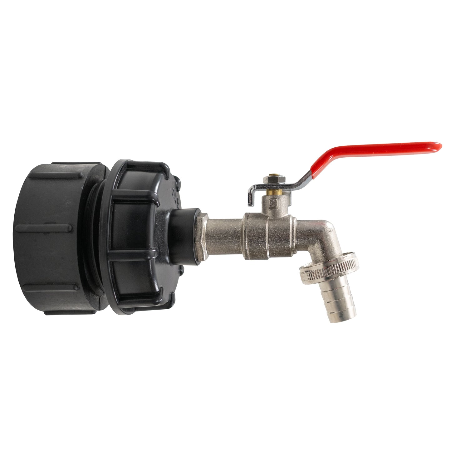 AP Supplies IBC 2” BSPF – S60X6 Cap with S60X6 – ½” BSPF Cap and Lever Tap ½” Barb
