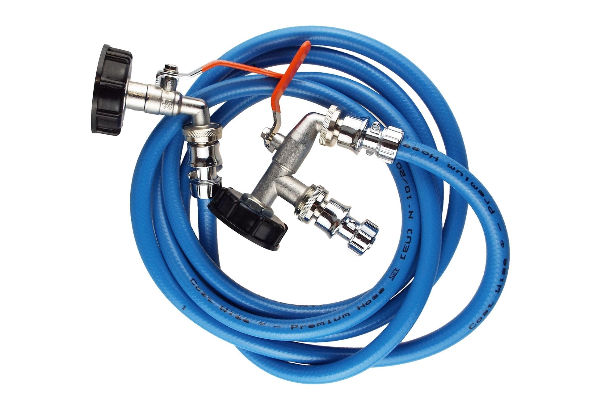 AP Supplies IBC Tank Connection Kit – Chrome - 3m hose kit