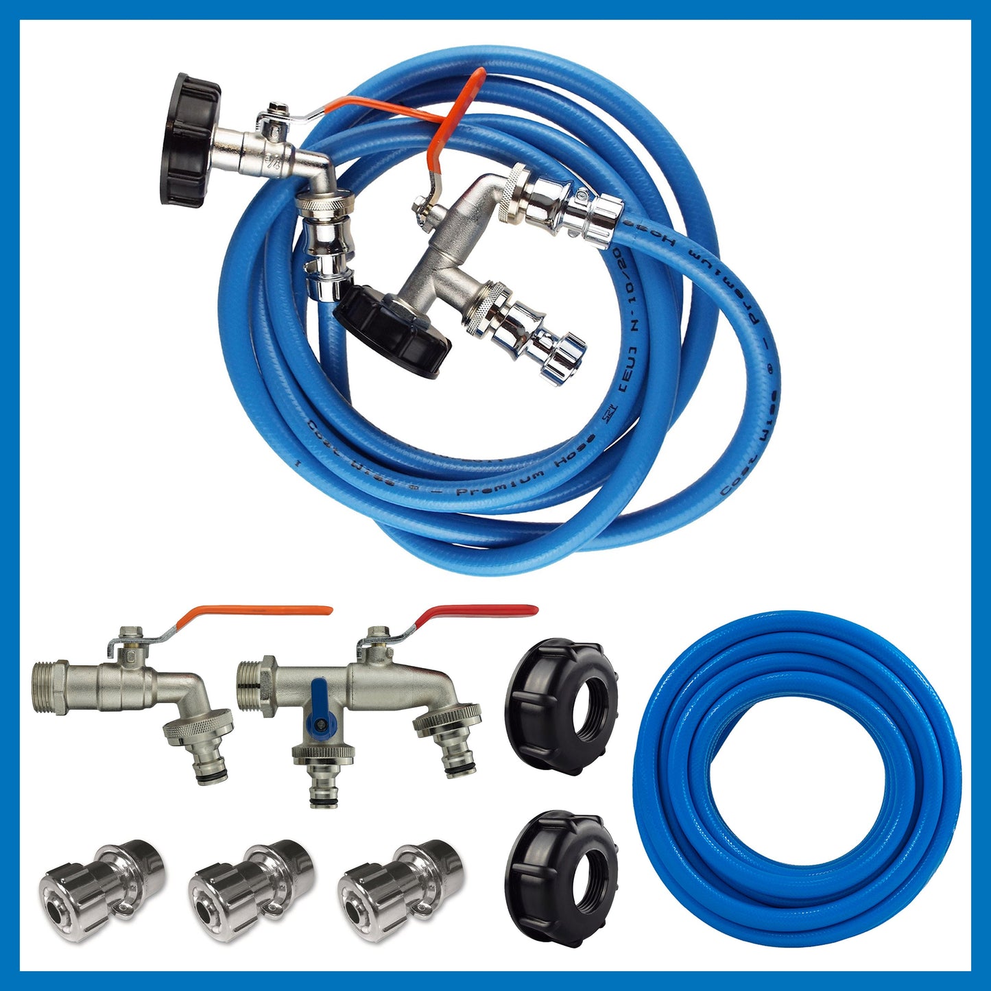 AP Supplies IBC Tank Connection Kit – Chrome