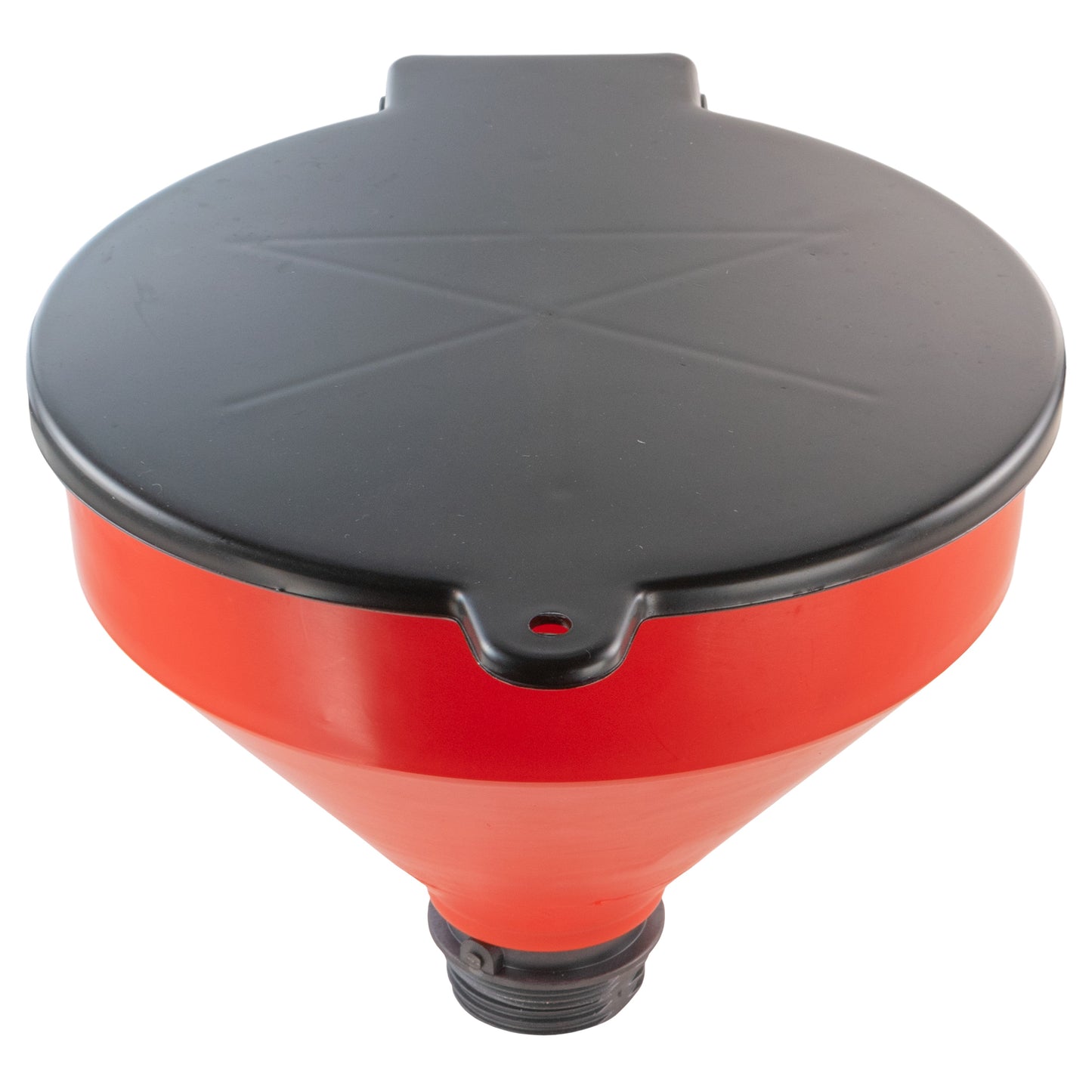 10in Funnel Tank With Lid and Screen Mesh Filter Water Connector Car Fuel Funnel