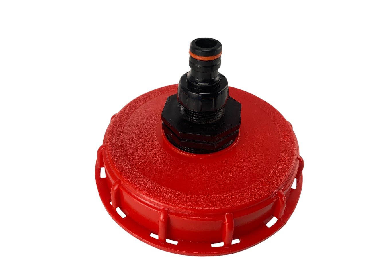 AP Supplies IBC 6-inch Cap Kit with 3/4” Hose Pipe Connector (Black)