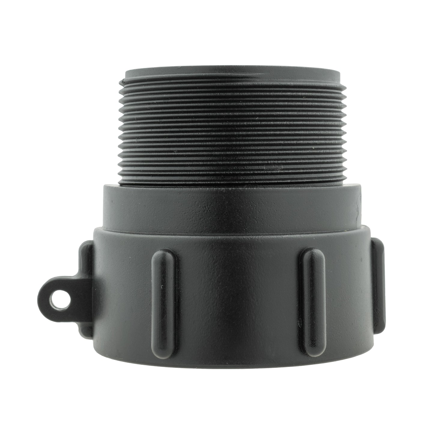 IBC 2 S60X6 Cap with Large Plastic Valve, 2 BSP Elbow and 50mm Barb Straight