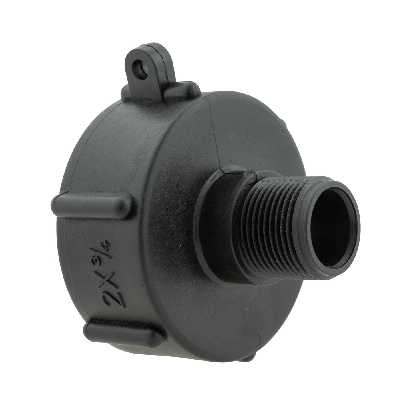 IBC 2 S60X6 Cap with In-Line BSPF Valve and 3/4 BSPM Female Hose Connector Lime