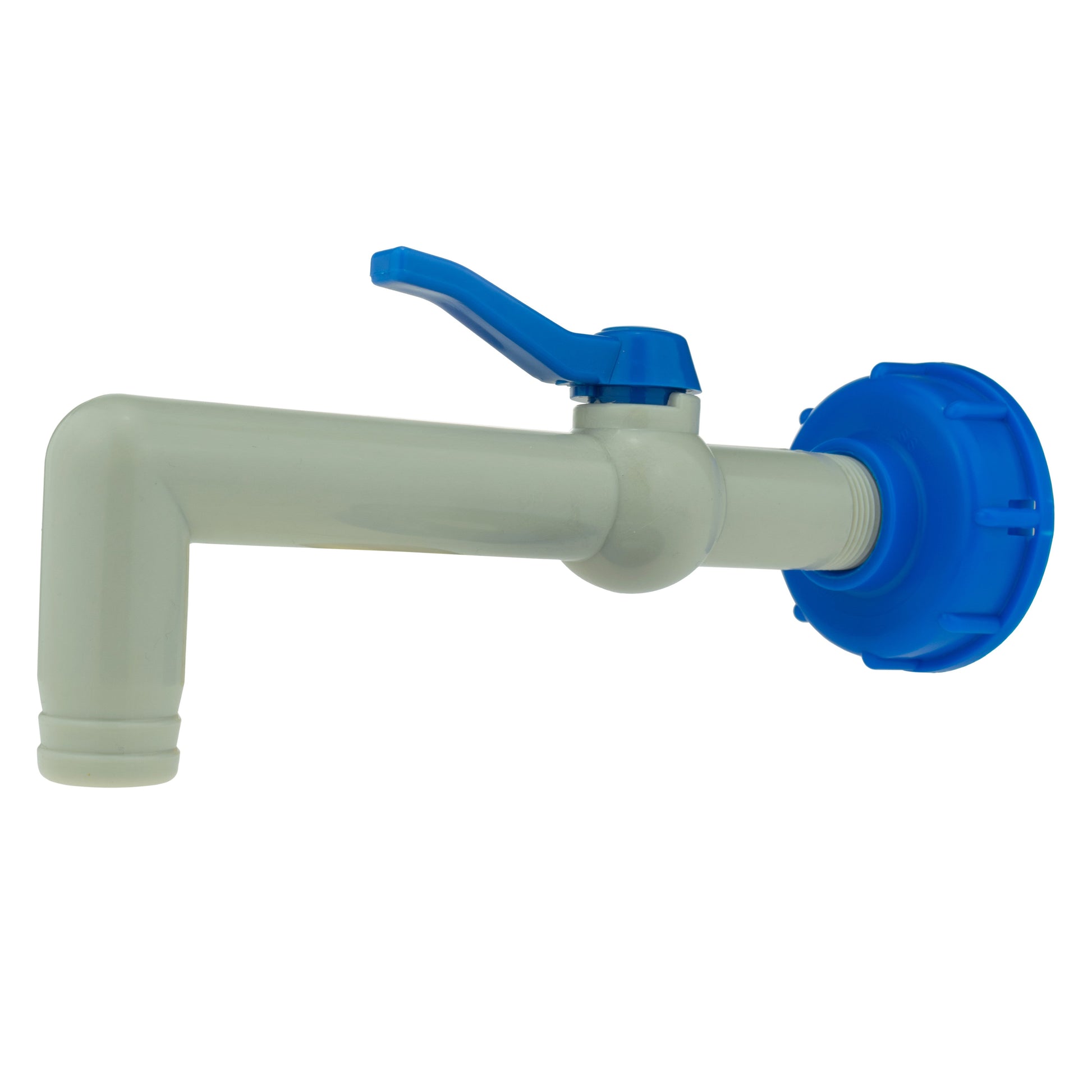 AP Supplies PP TAP 90 DEGREE WITH 1"BSPM INLET 32mm Barb Outlet + PTFE TAPE