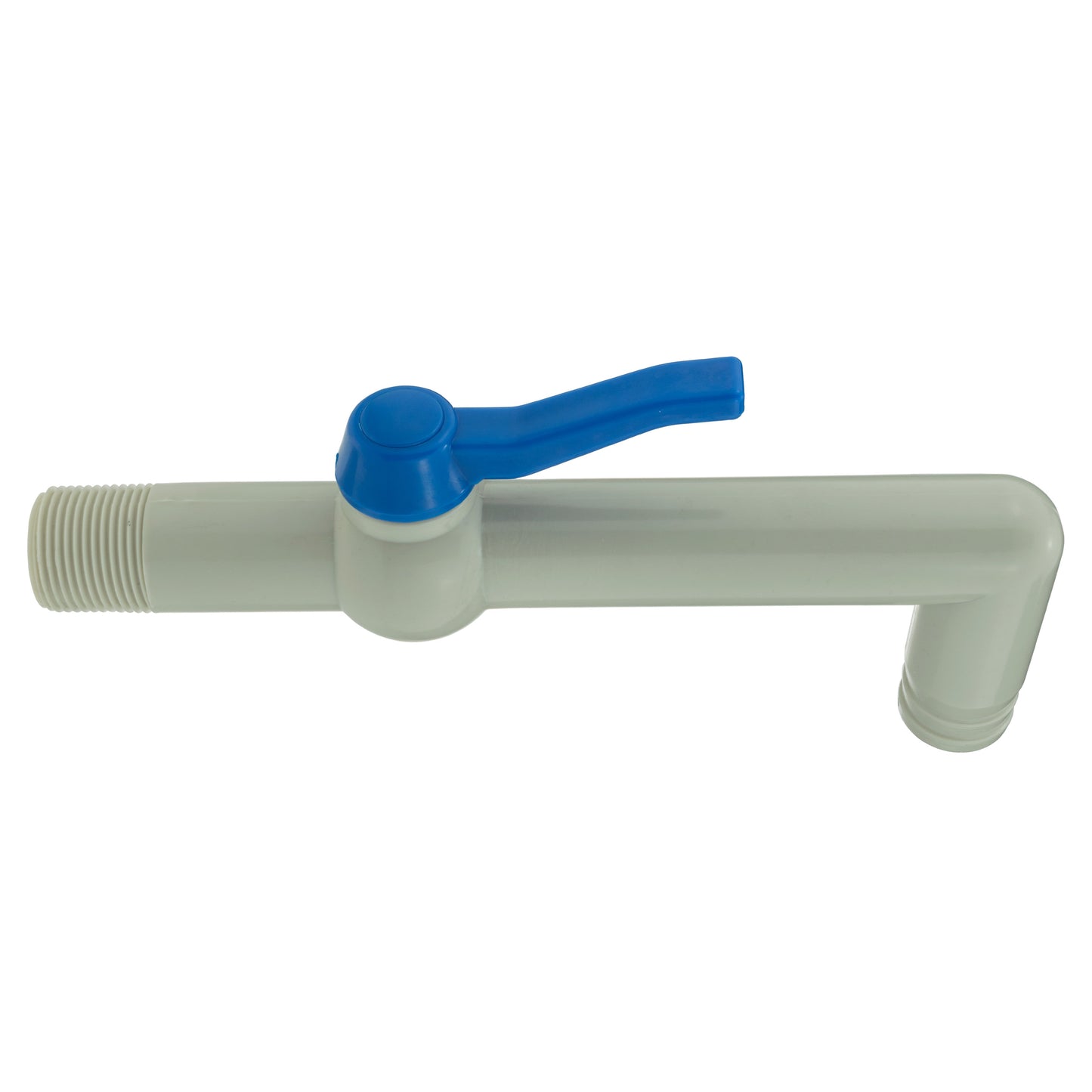AP Supplies PP TAP 90 DEGREE WITH 1"BSPM INLET 32mm Barb Outlet + PTFE TAPE
