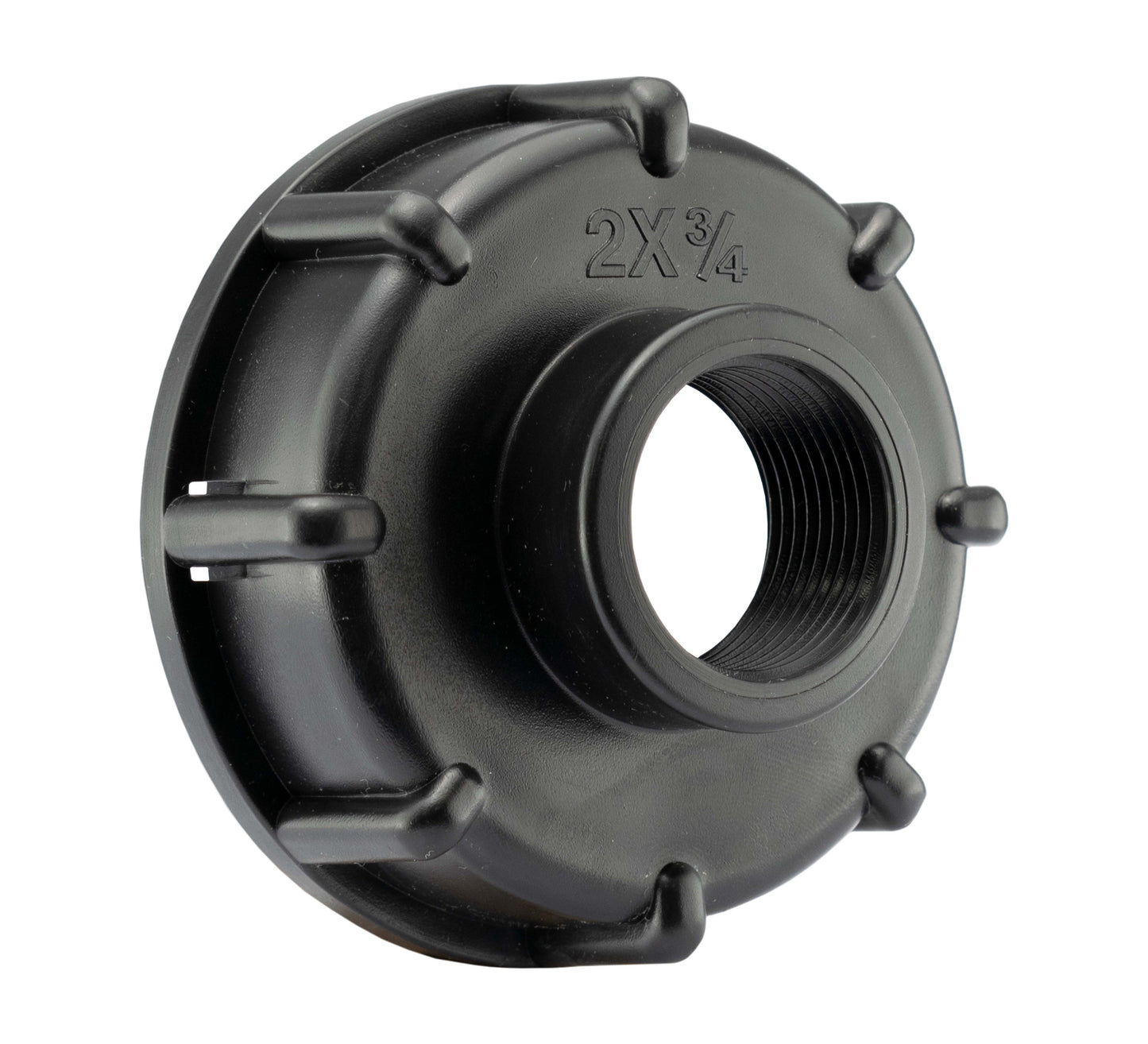 IBC 2 S60X6 Cap with Lever Valve and 20mm Barbed Elbow for Garden Irrigation Kit