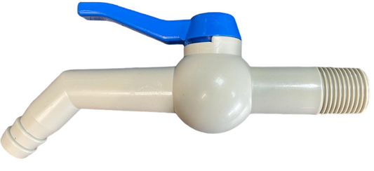PP TAP 45 DEGREE WITH 1/2inBSPM INLET 170mm Outdoor Watering Kit Water Connector