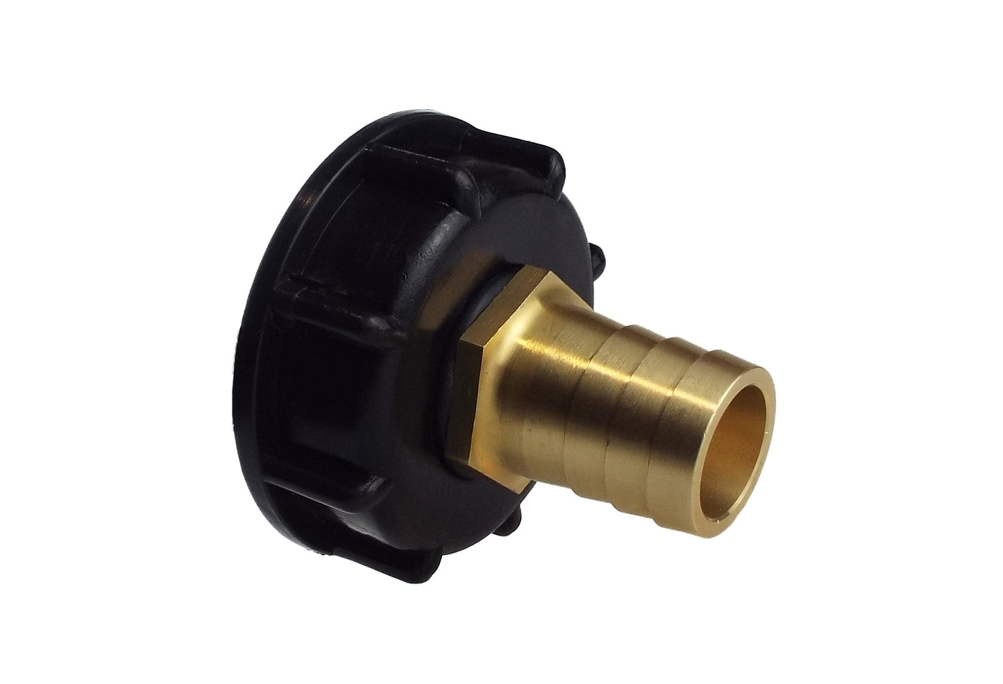 IBC 2 S60X6 Cap with 19mm Brass Barb Brass Water Fitting DIY Workshop Accessory