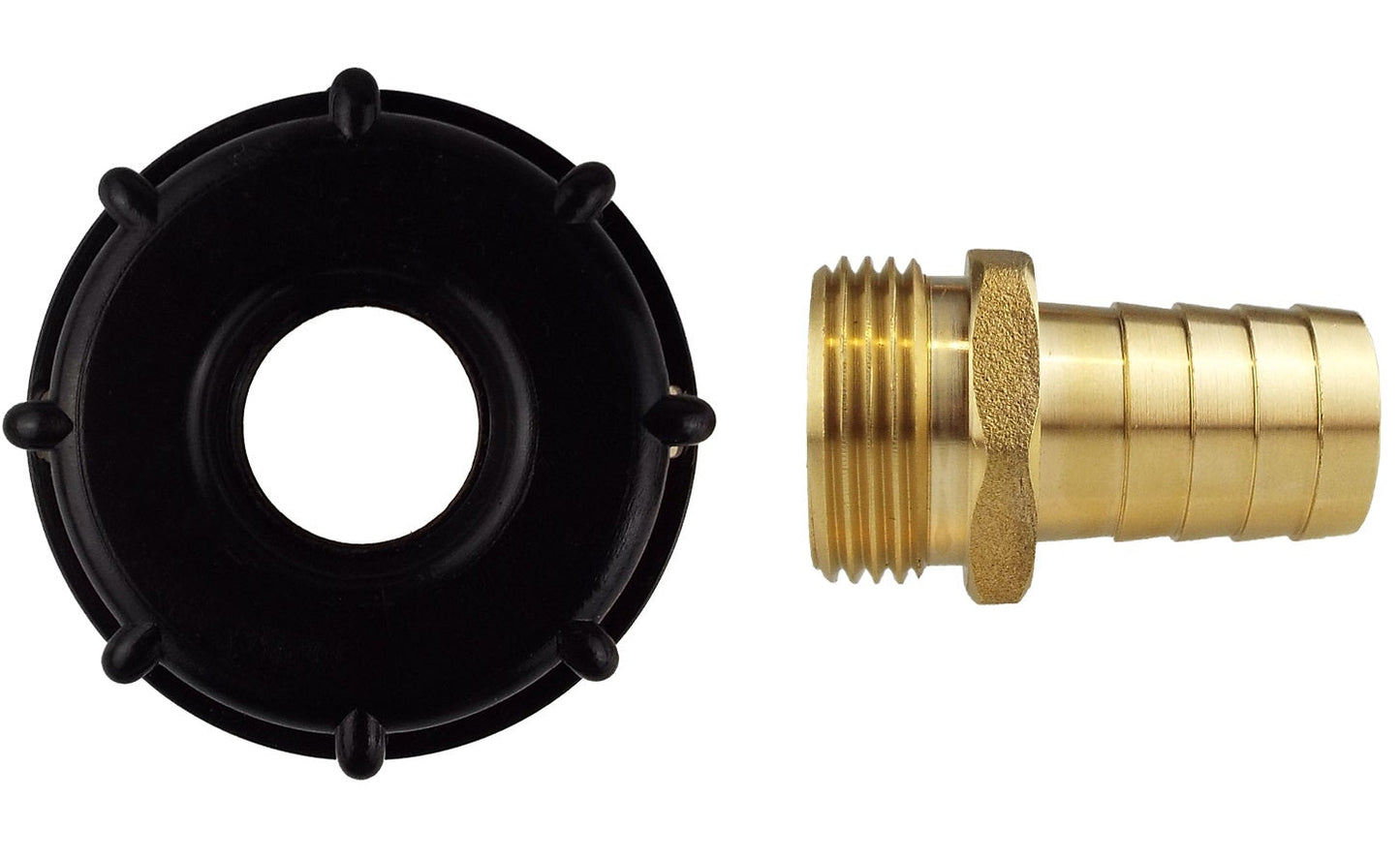 IBC 2 S60X6 Cap with 25mm Brass Barb Brass Water Fitting DIY Workshop Accessory