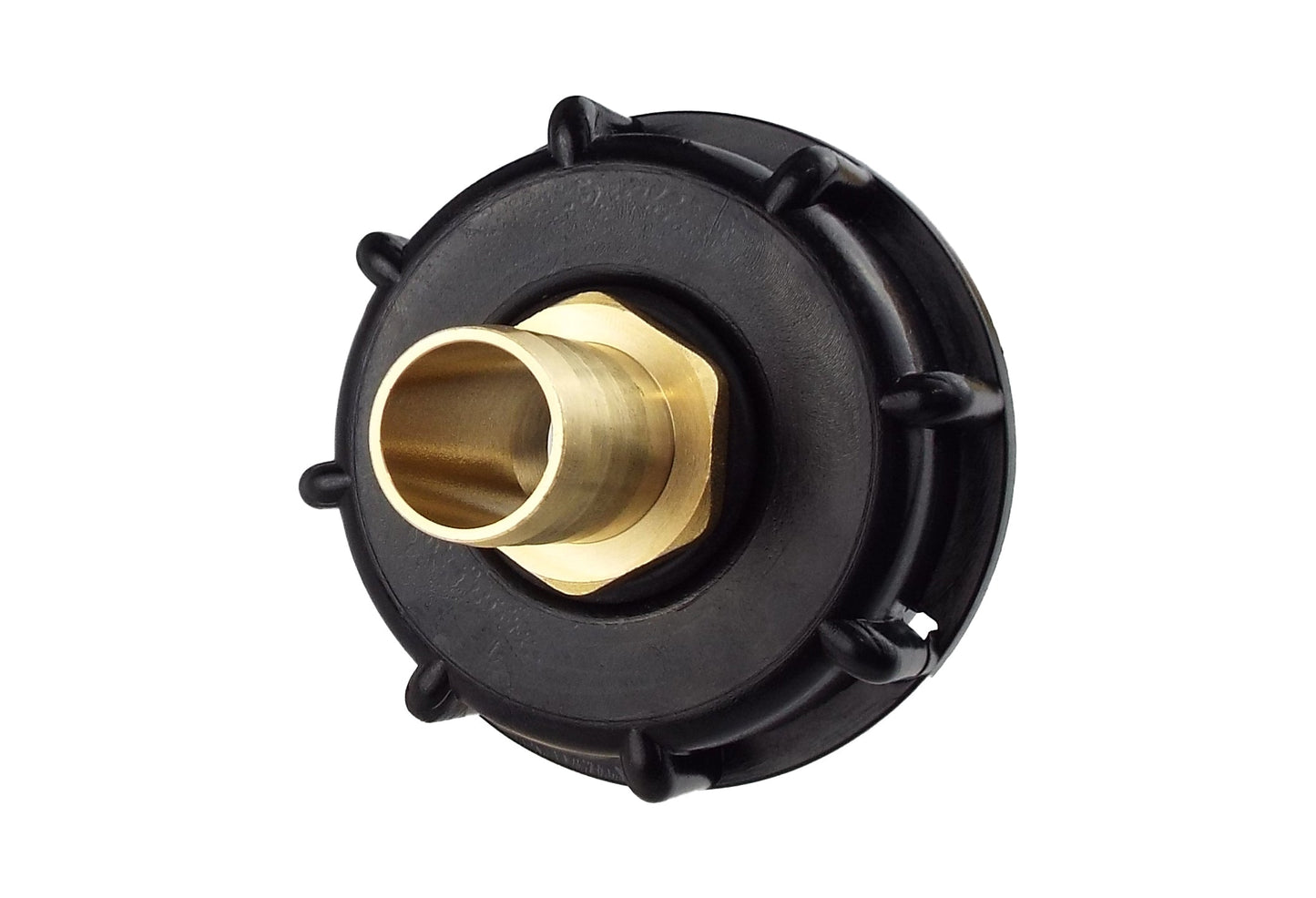 IBC 2 S60X6 Cap with 25mm Brass Barb Brass Water Fitting DIY Workshop Accessory