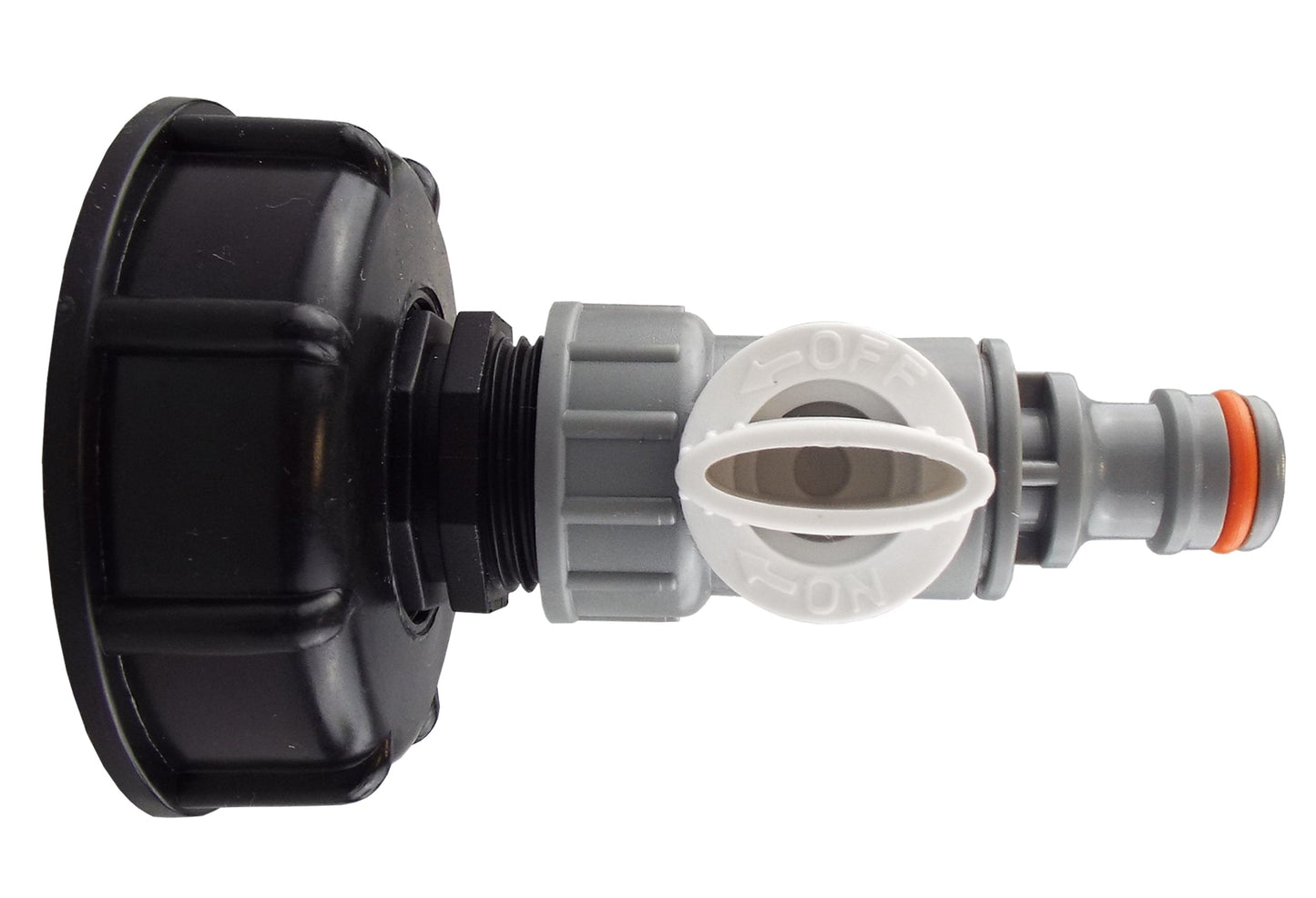 IBC 2 S60X6 Cap with 3/4 BSP - Click Lock Valve WL Hose Pipe Fitting Tap Adapter
