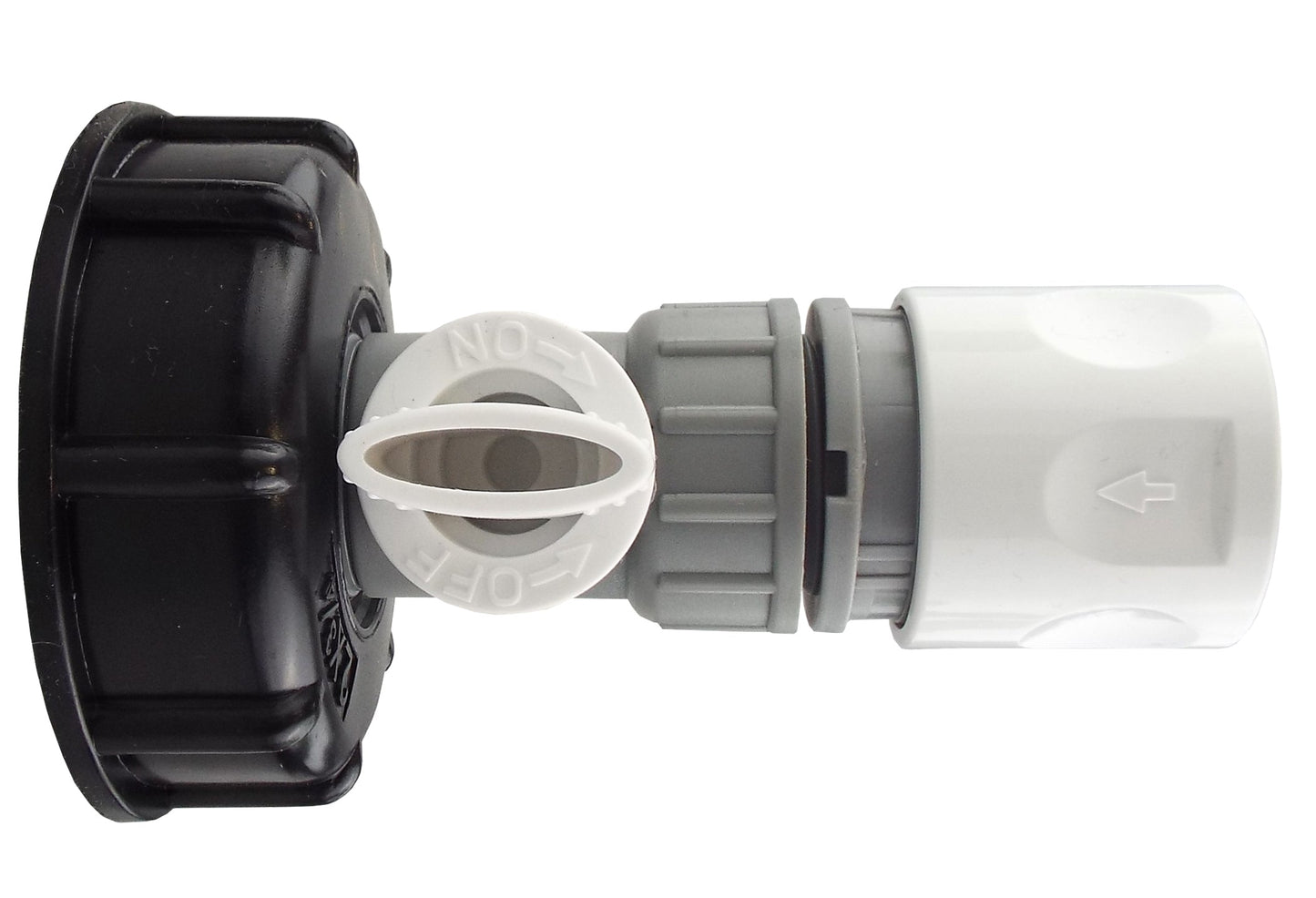 IBC 2 S60X6 Cap with BSP Threaded Valve and Hose Connector WL Hose Connector Set