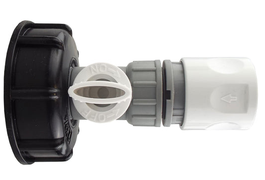 IBC 2 S60X6 Cap with BSP Threaded Valve and Hose Connector WL Hose Connector Set