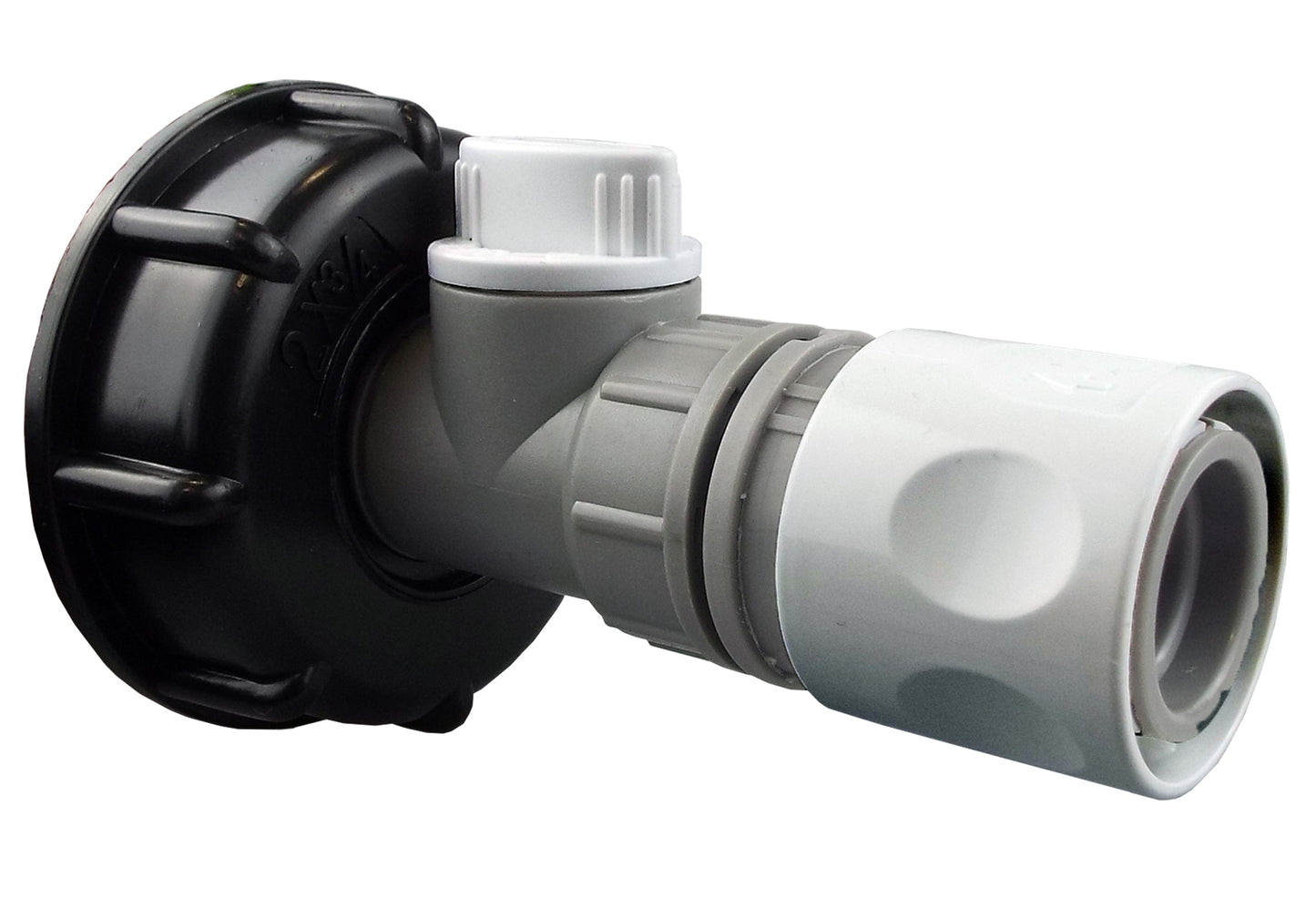 IBC 2 S60X6 Cap with BSP Threaded Valve and Hose Connector WL Hose Connector Set