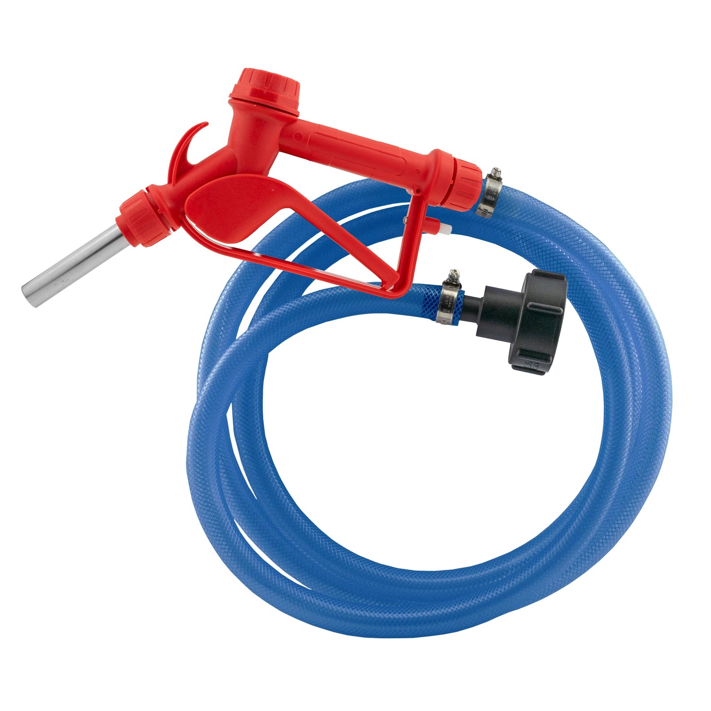 AP Supplies Ad-Blue Metal Fuel Gun Red with ¾” Hose & Tank Adaptor Set - 2m hose kit
